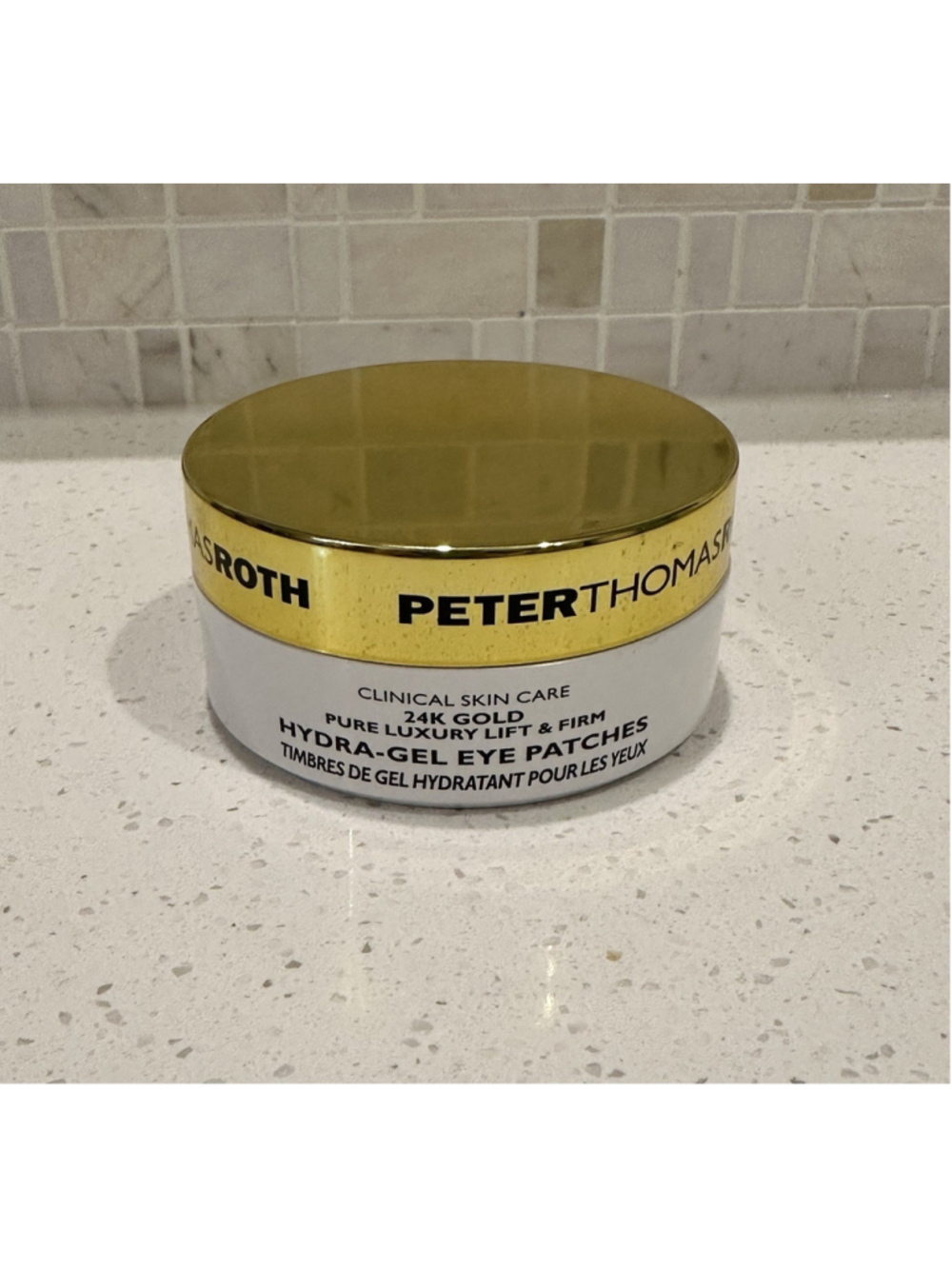 Peter Thomas Roth 24K Gold Hydra-Gel Under-Eye Patches Lift & Firm 60 + Spatula